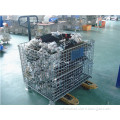 industrial metal wire storage container for warehouse